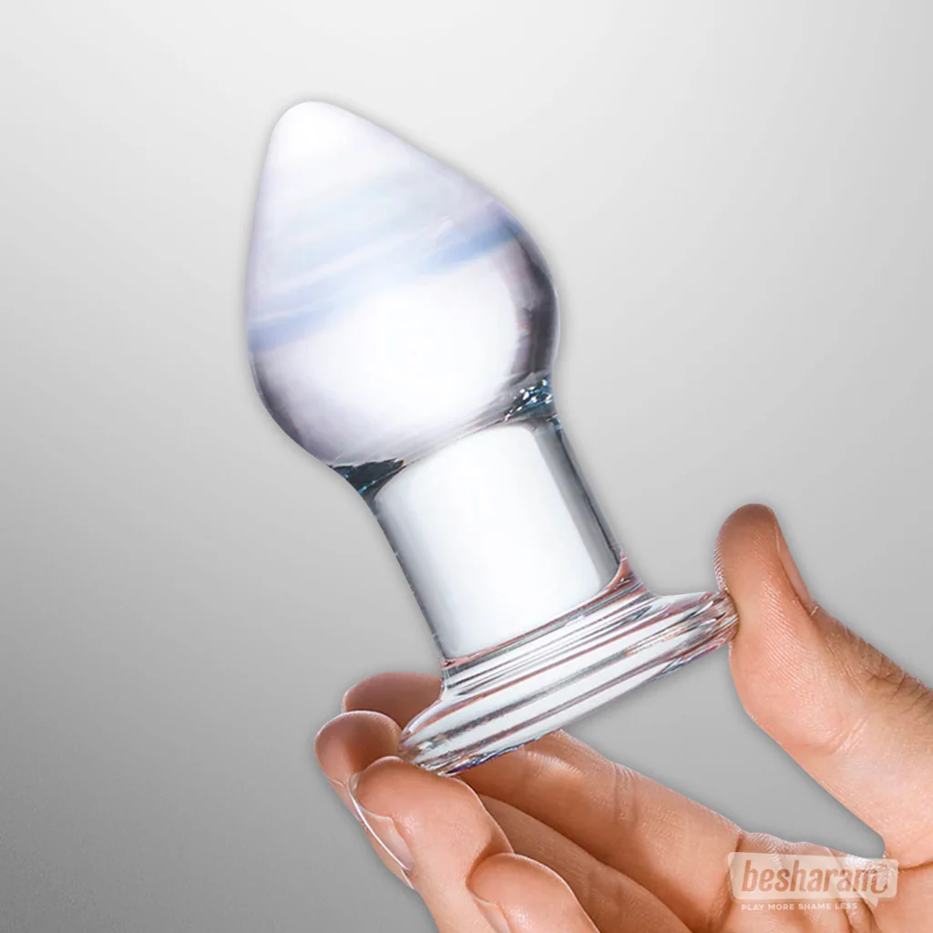Glas Amethyst Rain Glass Butt Plug - Image 3