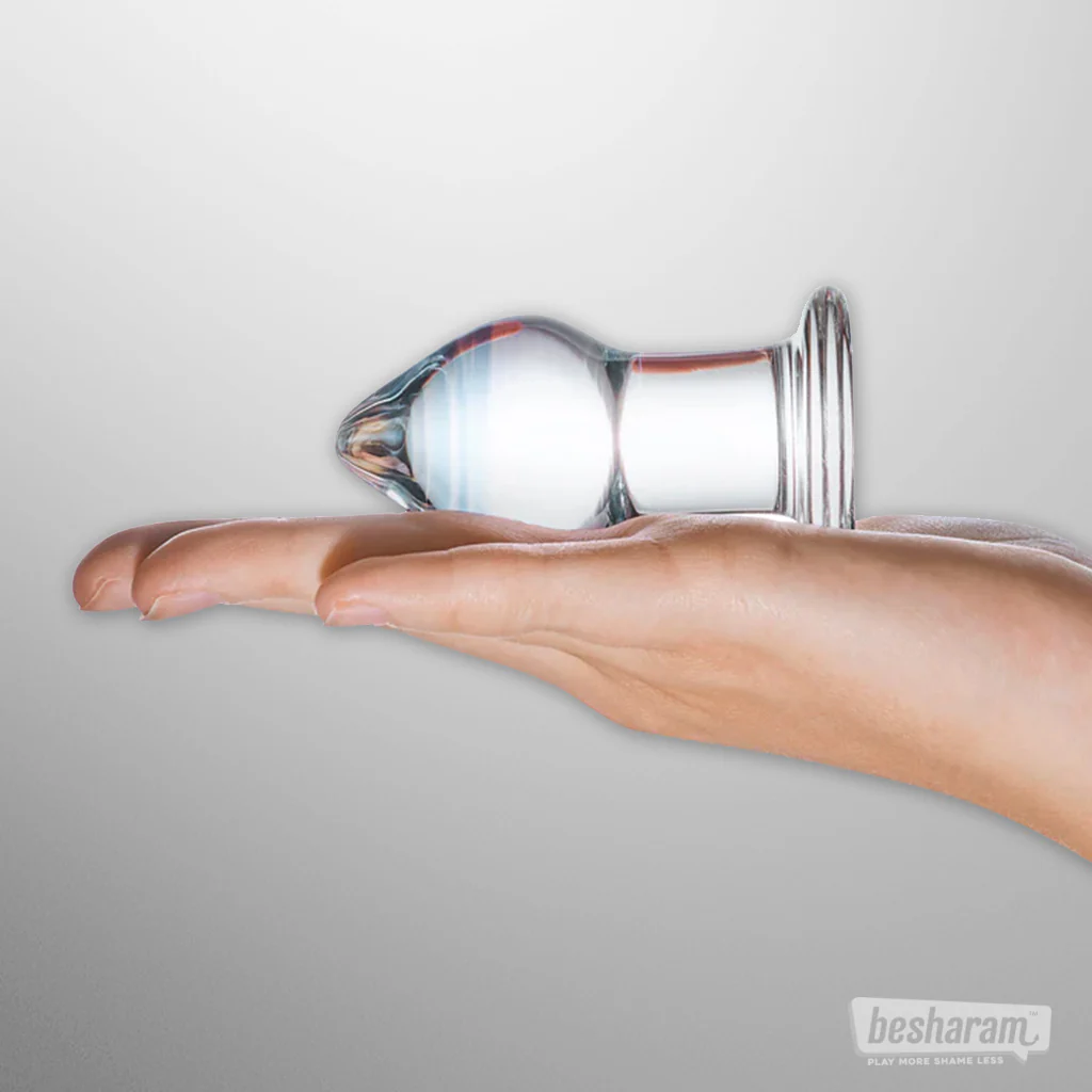 Glas Amethyst Rain Glass Butt Plug - Image 4