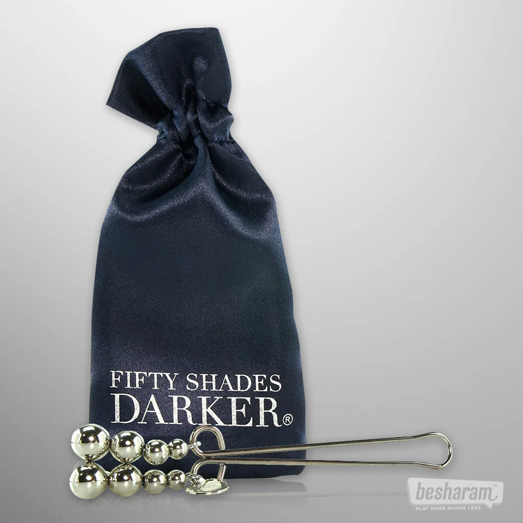 Fifty Shades Darker Just Sensation Beaded Clitoral Clamp - Image 3