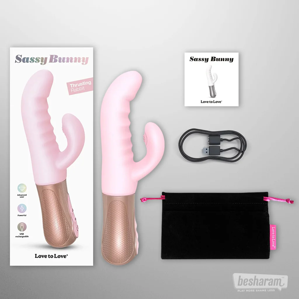 Love to Love Sassy Bunny Thrusting Vibrator - Image 7