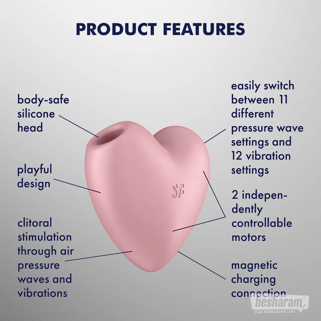 Satisfyer Cutie Heart Clitoral Massager - Image 3