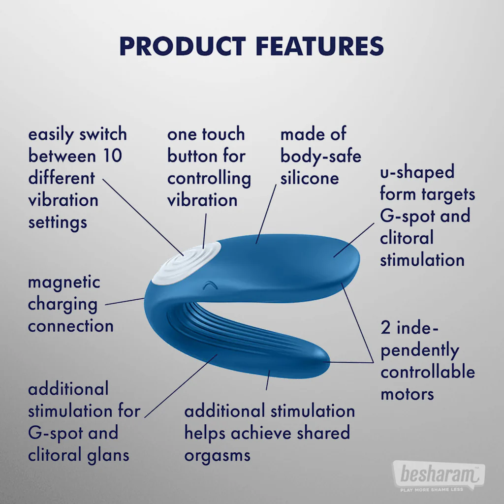 Satisfyer Double Whale Couples Vibrator - Image 3