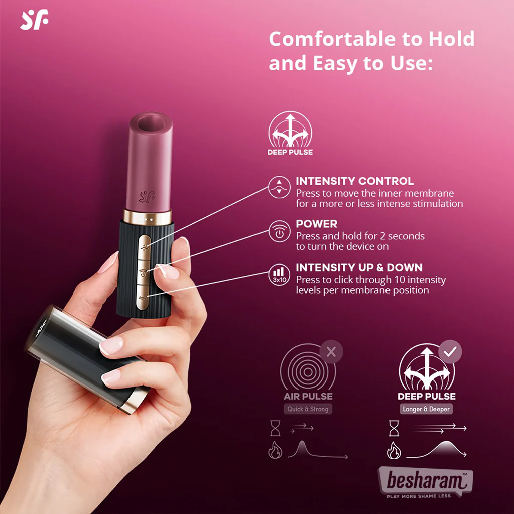 Satisfyer Pro 2 Kiss Lipstick Vibrator - Image 3