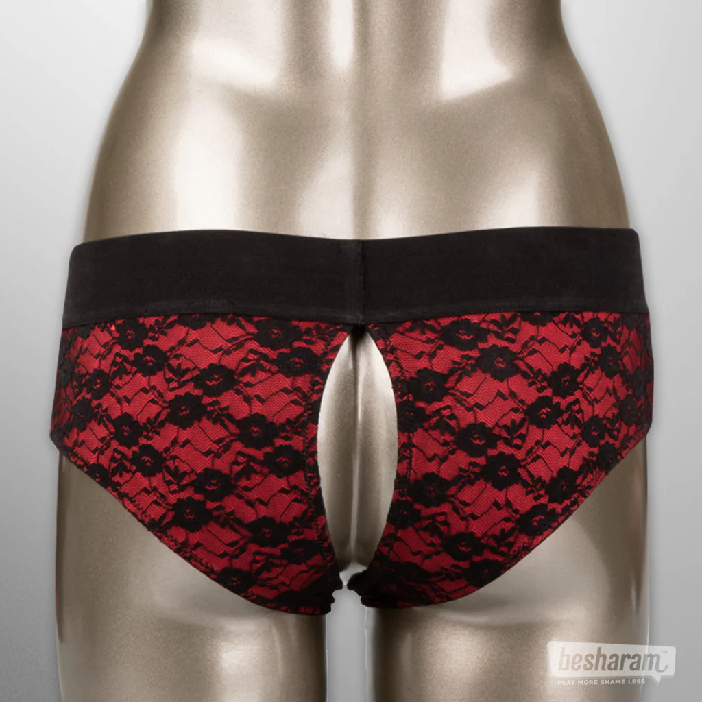 Scandal Crotchless Panty Set & Strap-on - Image 4